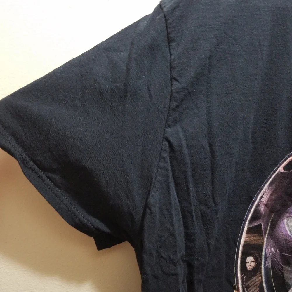 Marvel Avengers Infinity War Heroes T-Shirt Black Men's 2XL XXL Disney Thanos